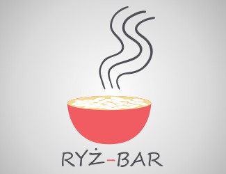 Projekt graficzny logo dla firmy online Ryż Bar