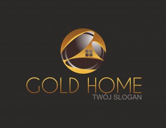 Projekt logo dla firmy GOLD HOME | Projektowanie logo