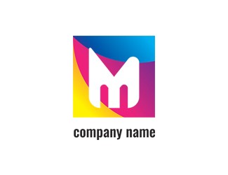 Projekt graficzny logo dla firmy online litera M