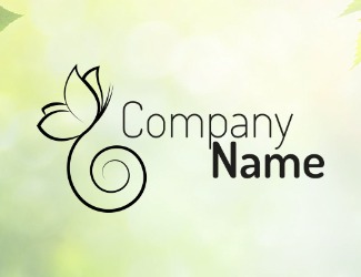 Projektowanie logo dla firmy, konkurs graficzny motyl fitness