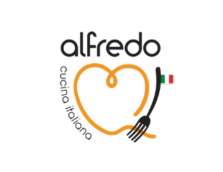 Projekt graficzny logo dla firmy online Alfredo kuchnia włoska