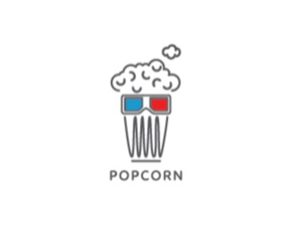 Projekt logo dla firmy POPCORN | Projektowanie logo