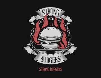Projekt graficzny logo dla firmy online burgers