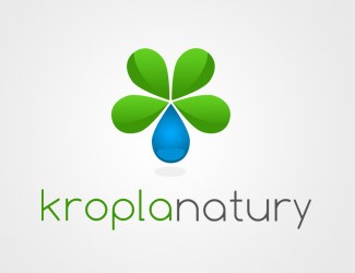 Projekt logo dla firmy Kropla natury | Projektowanie logo