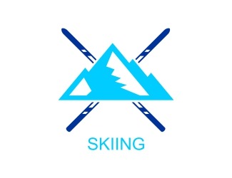Projekt graficzny logo dla firmy online Skiing