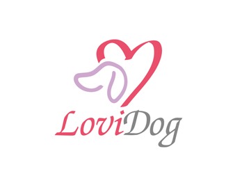 Projekt graficzny logo dla firmy online LoviDog
