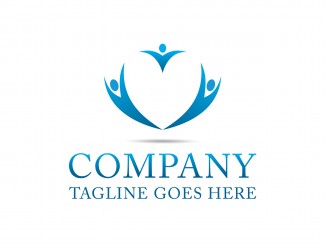 Projektowanie logo dla firmy, konkurs graficzny Serce i ludzie
