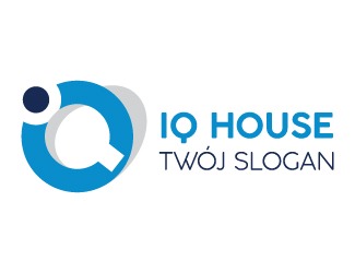 Projekt graficzny logo dla firmy online IQ house