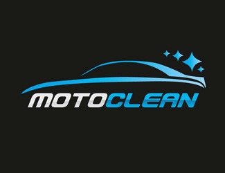 Projekt logo dla firmy MotoClean | Projektowanie logo