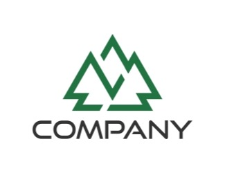 Projekt graficzny logo dla firmy online Drzewa iglaste