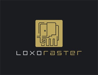 Projekt graficzny logo dla firmy online LOXORASTER