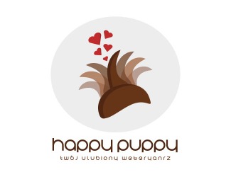 Projekt graficzny logo dla firmy online Happy puppy
