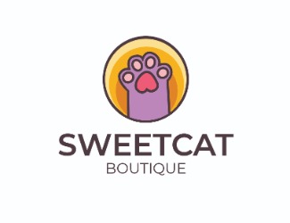 Projekt logo dla firmy SWEETCAT | Projektowanie logo