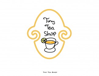 Projekt graficzny logo dla firmy online Tiny Tea Shop