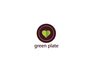 Projekt graficzny logo dla firmy online green plate
