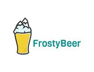 Projekt graficzny logo dla firmy online Mroźne piwo