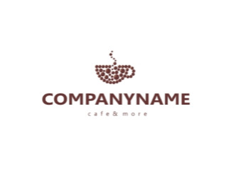 Projekt graficzny logo dla firmy online CAFE