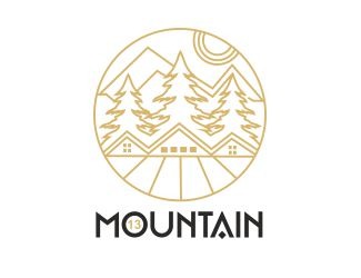 Projekt graficzny logo dla firmy online Mountain13
