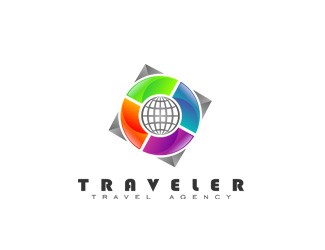 Projekt graficzny logo dla firmy online traveler