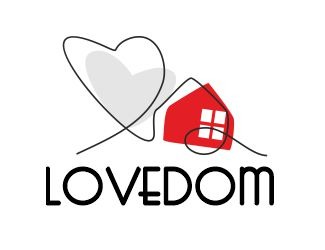 Projekt logo dla firmy Lovedom | Projektowanie logo