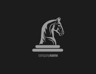 Projekt graficzny logo dla firmy online logo horse