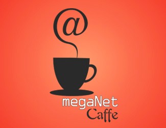 Projekt logo dla firmy Mega Net Caffe | Projektowanie logo