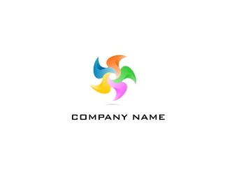 Projekt graficzny logo dla firmy online wiatrak