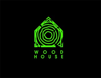 Projekt logo dla firmy WOOD HOUSE | Projektowanie logo