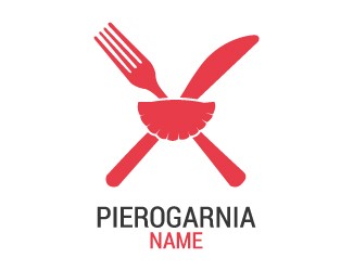 Projekt graficzny logo dla firmy online PIEROGARNIA