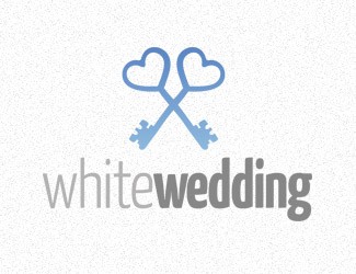Projekt graficzny logo dla firmy online White Wedding
