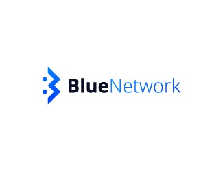 Projekt graficzny logo dla firmy online BlueNetwork