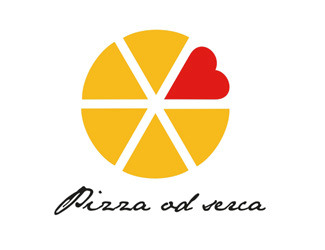 Projekt logo dla firmy Pizza  od serca | Projektowanie logo