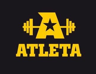 Projekt graficzny logo dla firmy online Atleta