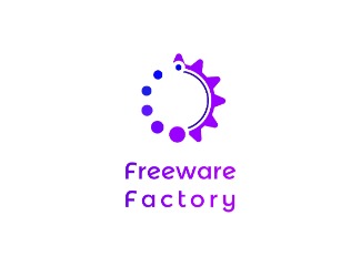 Projekt graficzny logo dla firmy online freeware factory