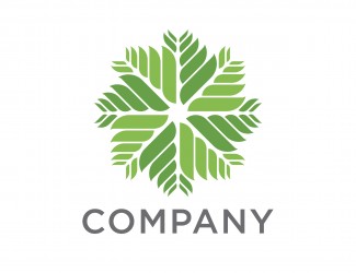 Projekt logo dla firmy Zielona śnieżynka | Projektowanie logo
