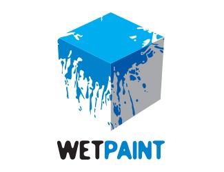 Projekt graficzny logo dla firmy online WetPaint