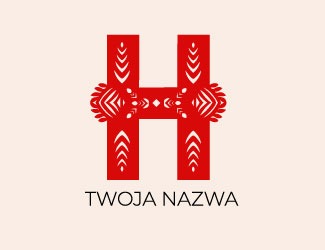 Folkowe H - projektowanie logo - konkurs graficzny
