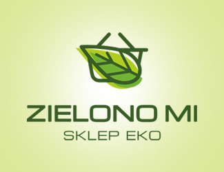 Projektowanie logo dla firmy, konkurs graficzny ZIELONO MI - SKLEP EKO