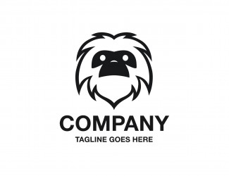 Projekt graficzny logo dla firmy online Kudłata małpa