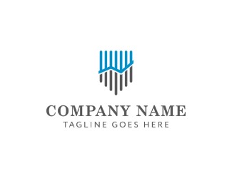 Projekt graficzny logo dla firmy online Wykres biznesowy