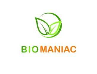 Projekt graficzny logo dla firmy online BioManiac