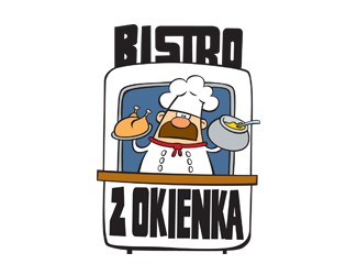 Projekt logo dla firmy Bistro Z OKIENKA | Projektowanie logo