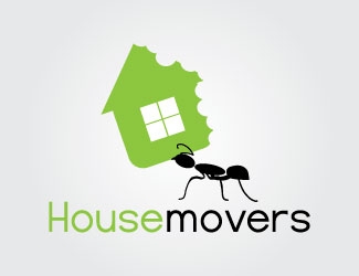 Projekt graficzny logo dla firmy online House movers