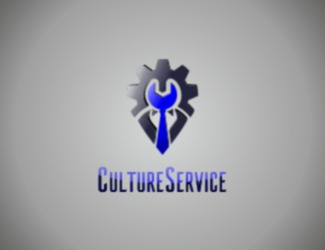 Projekt graficzny logo dla firmy online Culture Service 