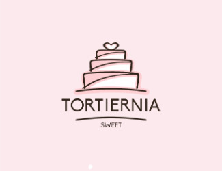 Projekt graficzny logo dla firmy online TORTIERNIA