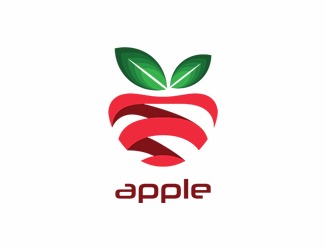 Projekt graficzny logo dla firmy online apple