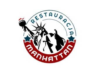 Projekt graficzny logo dla firmy online Manhattan