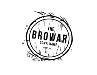 Projekt graficzny logo dla firmy online The Browar