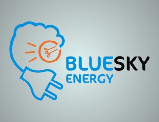 Projekt graficzny logo dla firmy online BlueSky