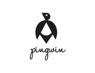 Projekt graficzny logo dla firmy online PINGWIN
